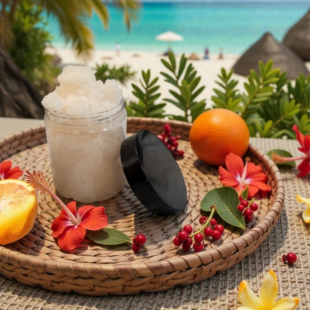 Orchid & Vine Exfoliation Retaliation Sea Salt Aloe Scrub - Picture 3 of 5